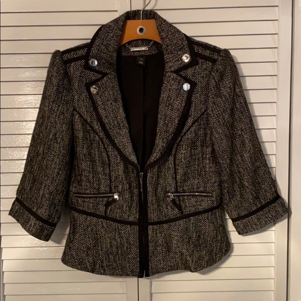 Black and silver blazer